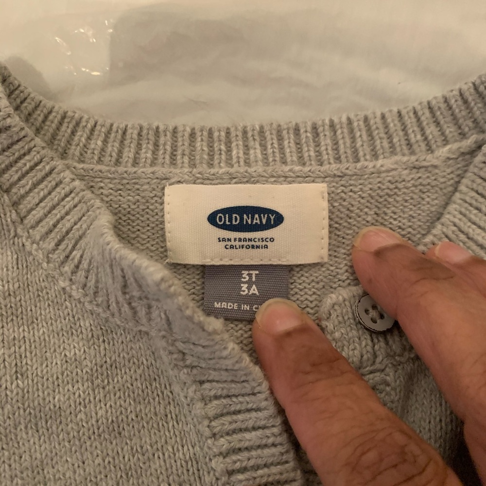 Old Navy Grey Cardigan Size 3T